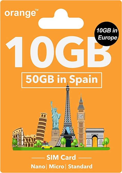 orange sim card europe